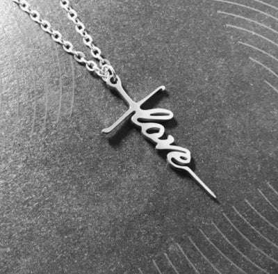 Fashion Simple Faith Cross Necklace