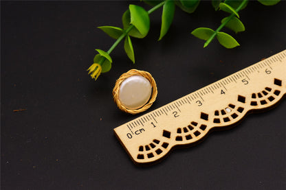 Boucles d'oreilles clous en perles baroques naturelles