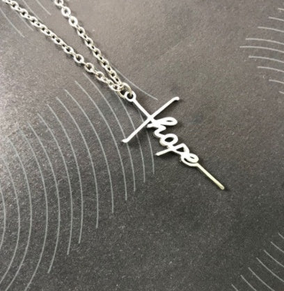 Fashion Simple Faith Cross Necklace